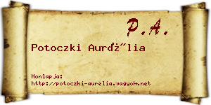 Potoczki Aurélia névjegykártya
